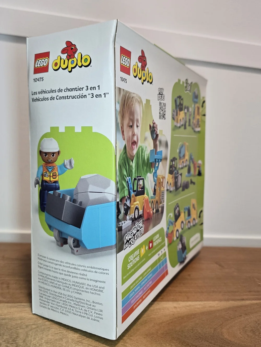 LEGO DUPLO 3-in-1 Construction Vehicles - Yellow & Blue 2+ Activity Toy Learning - Picture 4 of 8